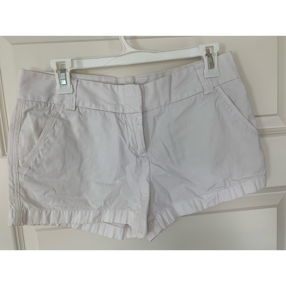 Size 4 White J. Crew City Fit Shorts